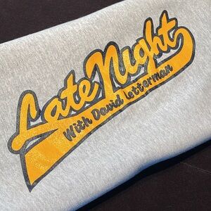 90’s Iconic and Collectible Sweatshirt “Late Night with David Letterman”